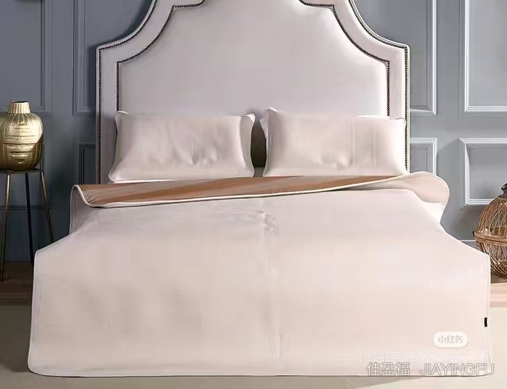 With white bedding